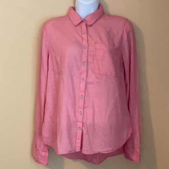 Size PL Checkered Button Down the Front Blouse - Picture 1 of 10